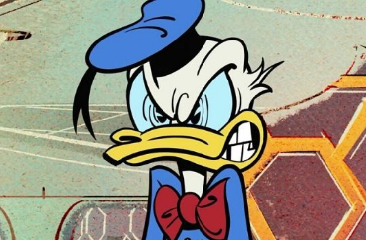 Donald, o pato mais nervoso do mundo.