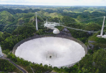 Um segundo cabo falha no Observatório de Arecibo da NSF em Porto Rico